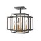 Z-Lite Titania 4 Light Semi Flush Mount, Bronze + Olde Brass 454SF-BRZ-OBR - alternate 1